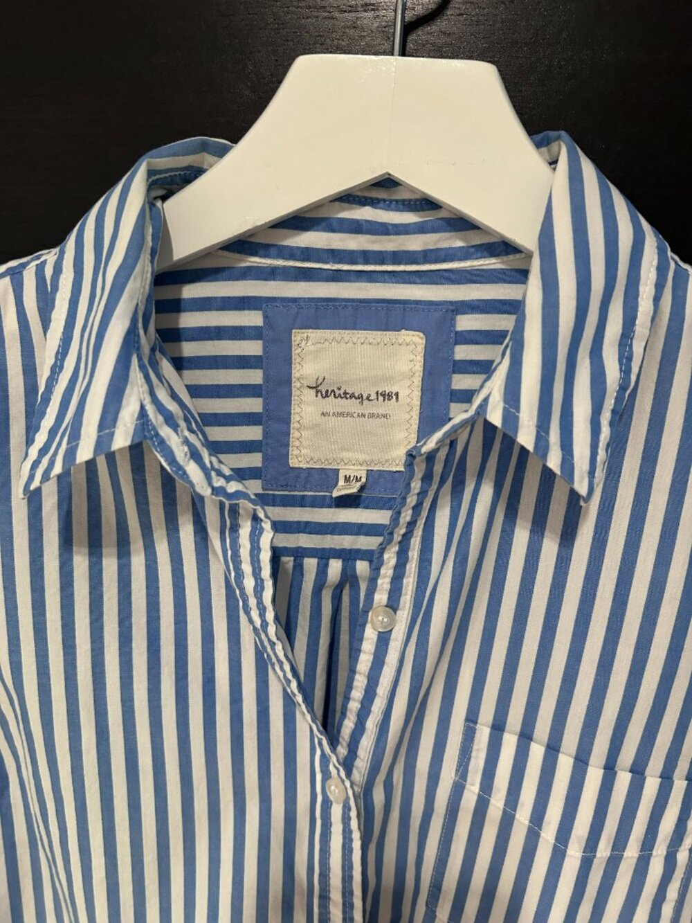 Forever21 Striped Poplin Button Down Shirt - Picture 2 of 8